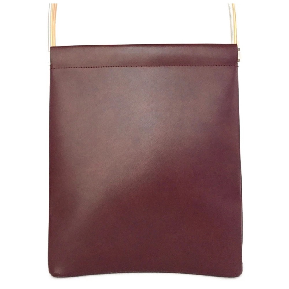 Authentic Cartier Trinity Leather Hand Bag Bordeaux - Picture 14 of 16